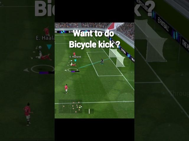 how to do a bicycle kick in efootball mobile #everyone #football #efootball #pesmobile #game #viral