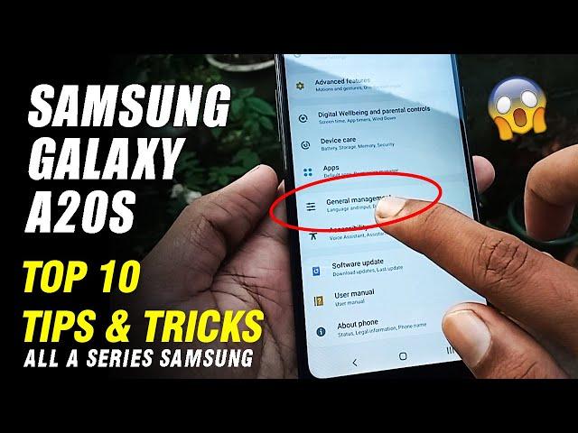 Samsung Galaxy A20s New Tips & Tricks Top 10 Hidden Features [A Series Samsung] English