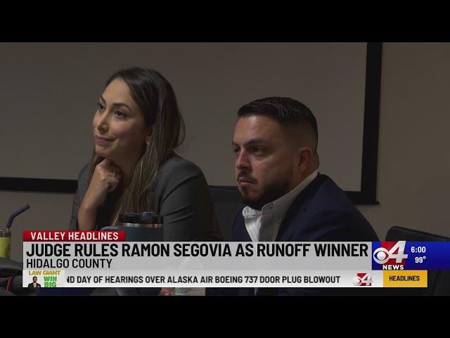 Judge rules Ramon Segovia as runoff winner