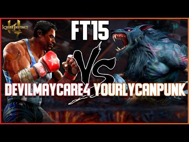 FT15 - DevilMayCare4 vs YourLycanPunk - TJ Combo vs Sabrewulf - KI Anniversary Edition