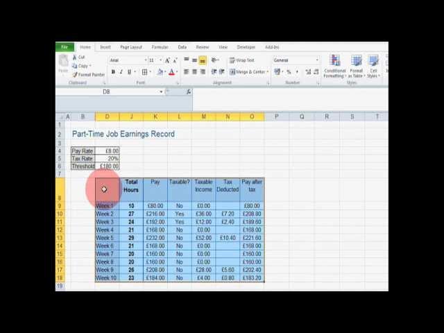 Cool Excel Formulae: Dynamic Table Headers