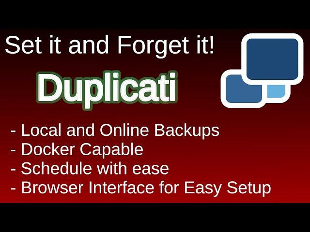 Duplicati a Set it and Forget it backup tool for local and remote backups of your system!