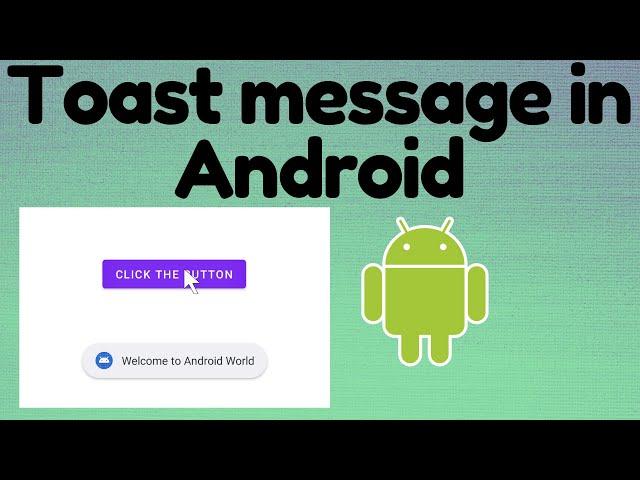 Toast message in Android | TechViewHub | Android Studio