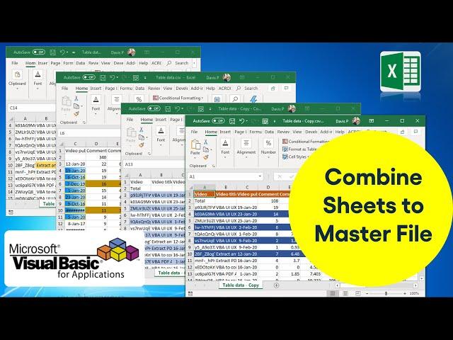 VBA to get sheets from multiple files within the folder and make a master file - Superfast