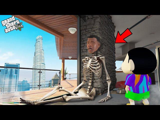 Franklin Find A Skeleton With Shinchan And Pinchan In GTA 5!