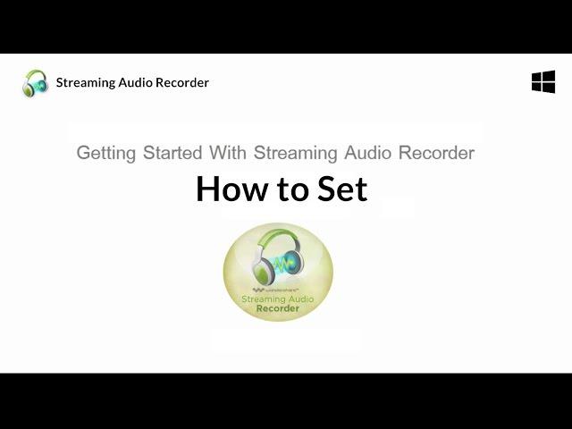 How to set Streaming Audio Recorder