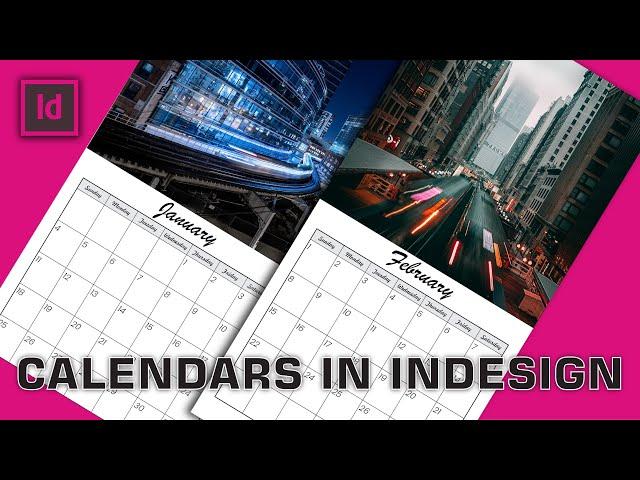 Design a Wall Calendar in InDesign in just 11 minutes