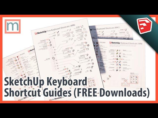 SketchUp Keyboard Shortcut Guides (Mac, PC, SketchUp Free, SketchUp Pro)