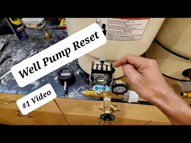 Most Common Reason for No Water!! Reset Pump Pressure Switch. Water Well Repair Vlog Ep.18