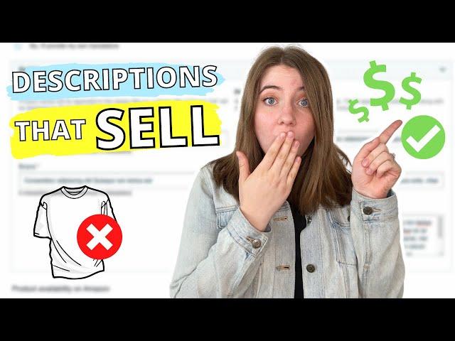 HOW TO WRITE PERFECT MERCH BY AMAZON DESCRIPTIONS THAT GET SALES: Amazon Merch Tips for Beginners