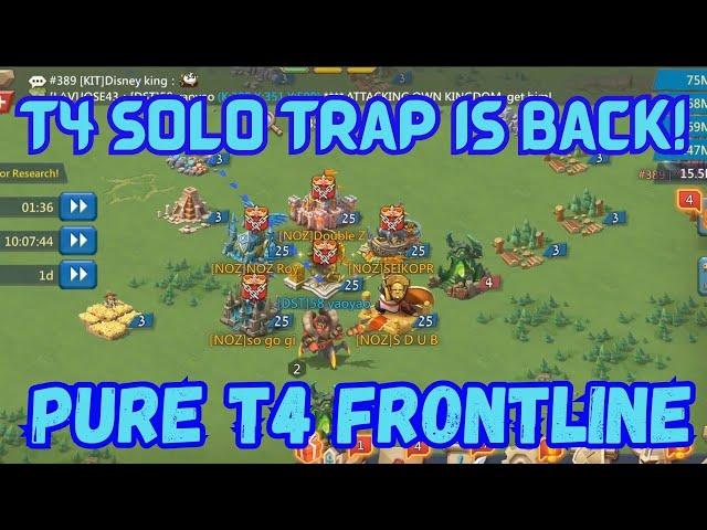 190M T4 Solo Trap Is Back! Solo Trapping Is Fun! Lords Mobile