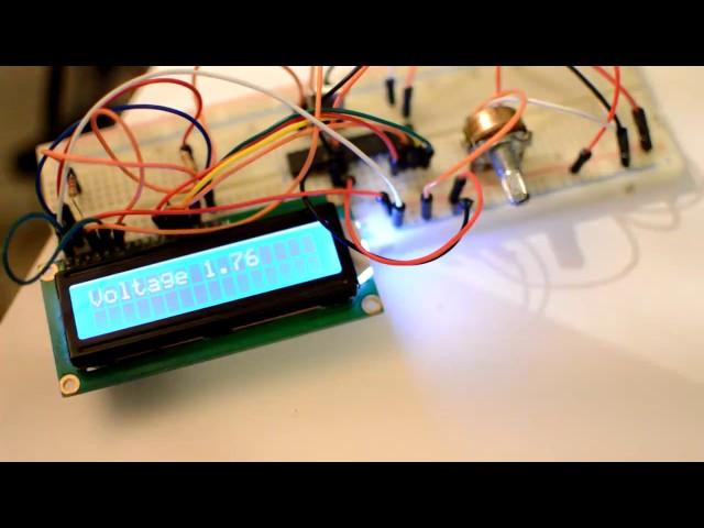 16x2 LCD Display CCS Pic C + ADC readings + Real Implementation