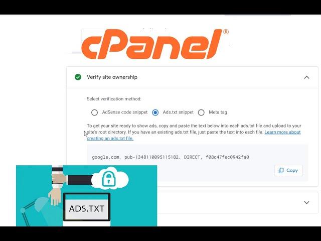 How to add ads txt file in cPanel : Google Website verification