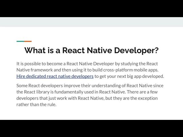 How to HIre React Native Developers