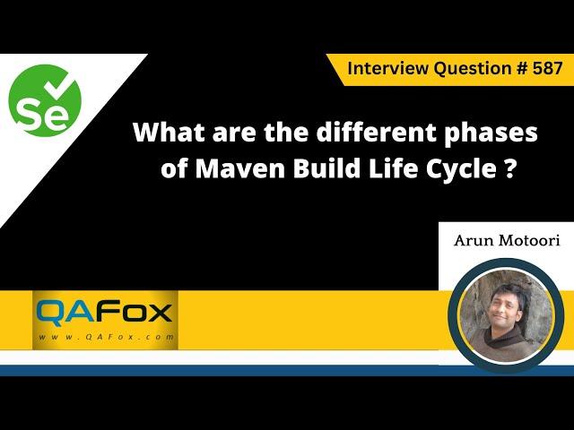 What are the different phases of Maven Build Life Cycle (Selenium Interview Question #587)