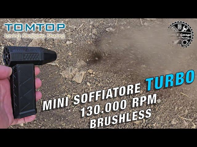 SOLO 24 € Geevorks Mini Soffiatore TURBO JET da 130.000 RPM by TOMTOP