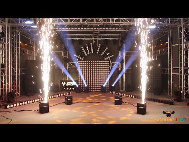 Cold Spark Fireworks Machine Stage Effect 400W Wedding Flame Fountain Dmx Remote Control