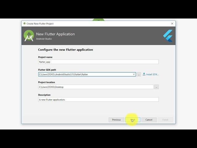 Tutorial How to Start a new Flutter project in Android Studio