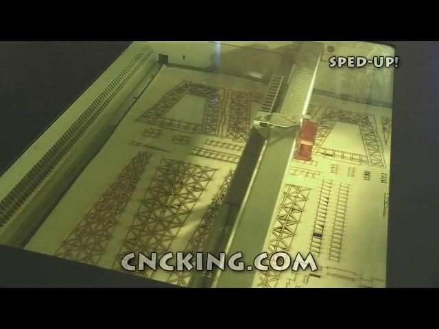 CNCKing.com: Laser Cutting and Glueless Demo of 3 mm Eiffel Tower