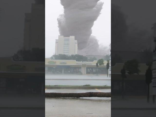 Tornado Damage in Coastal Town  #nature #tornado