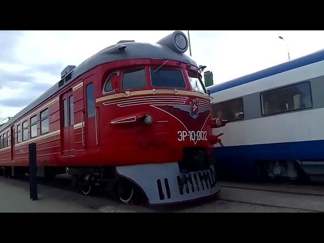 2ТЭ121-0026. РА1-0001. Продолжаем экскурсию. ЭР2-963.  ЭР10-002.  ДР1-032. Д1-719. Музей жд.