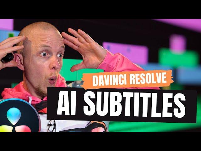 Automatic Captions using AI in Davinci Resolve