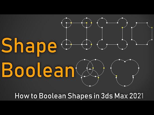 How to Boolean shapes / Shapes Cutter in 3ds max 2021 Tutorials | Spline Trick | CG Deep | Boolean