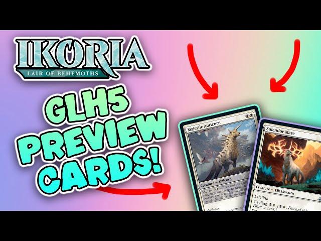 Ikoria: Lair of Behemoths EXCLUSIVE Preview Cards! Majestic Auricorn & Splendor Mare (MTG New Set!)