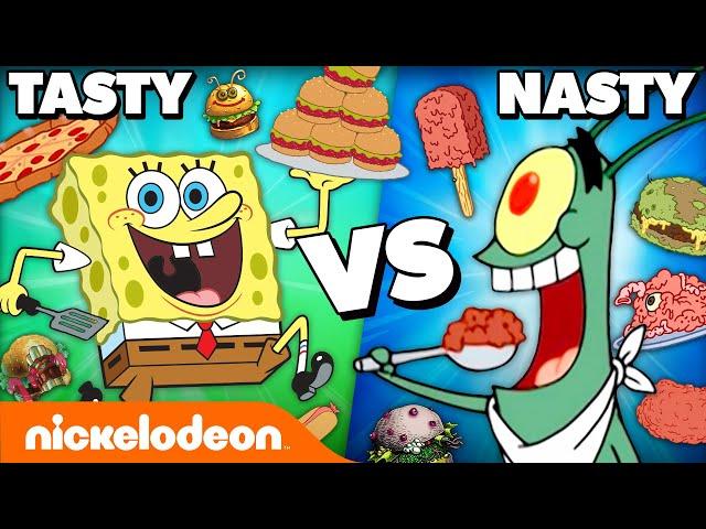 Krusty Krab vs. Chum Bucket: Whose Food Is Tastier?  | SpongeBob | Nickelodeon Cartoon Universe