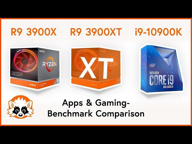 AMD Ryzen 9 3900X vs. Ryzen 9 3900XT vs. Intel Core i9 10900K CPU Benchmark Comparison