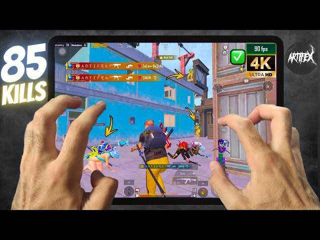 FASTEST REFLEX+PEEK IPAD PLAYER 90 FPS BEST MOMENTS GAMEPLAY/Pubg Mobile iPad,8,9,Air,4,Mini,6,Pro