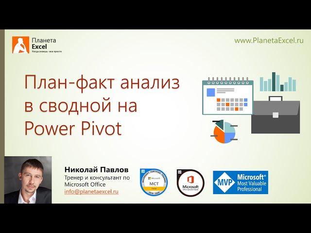 План-факт анализ в сводной на Power Pivot