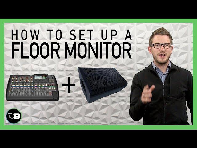 How to set up and mix a floor monitor on the Behringer X32