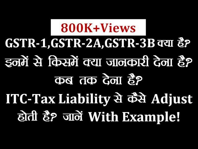 What is GSTR1,Gstr2,GSTR3B ,