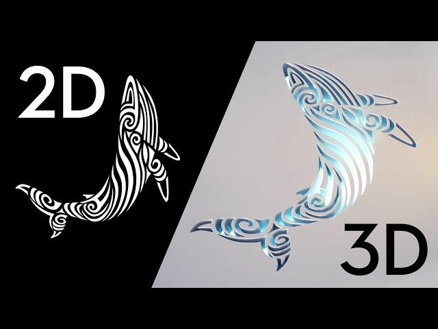 How to convert a JPG Image to 3D logo with 3ds Max only