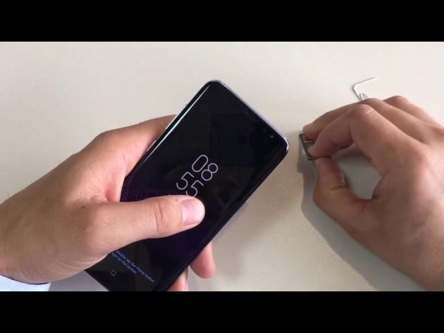 How to remove sim Card from Samsung Galaxy s8