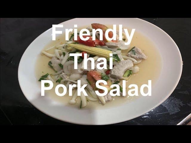 HOW TO MAKE Thai Spicy Pork Salad Recipe #chefstravels