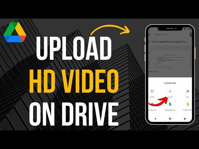 How To Upload High Quality Video On Google Drive (Easy)