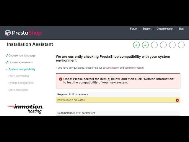 Prestashop installation issue  | How to fix intl extension issue | Configure intl in php.ini