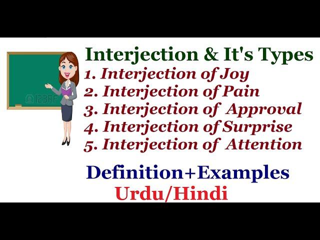 Interjection and it's Types. |Definition+Examples| Urdu / Hindi