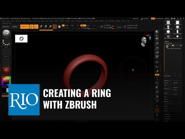 Creating a Ring with ZBrush