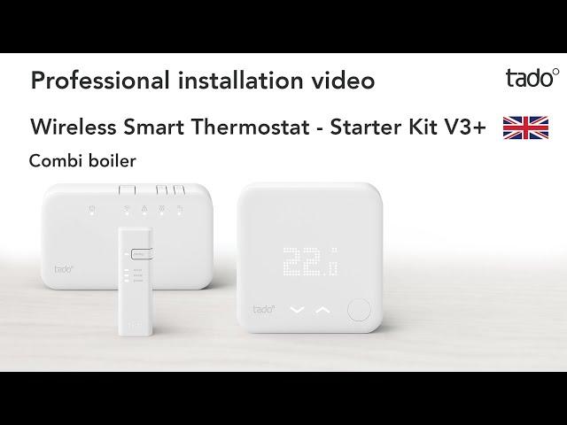 tado° Professional installation video - Wireless Smart Thermostat - Combi