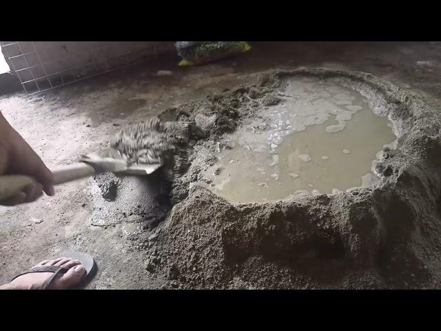 Mixing A Cement