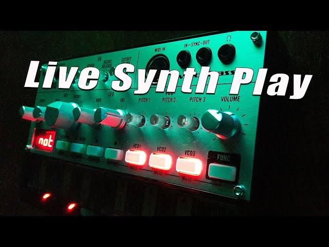 Live synth play (Korg monologue-Korg volca bass)