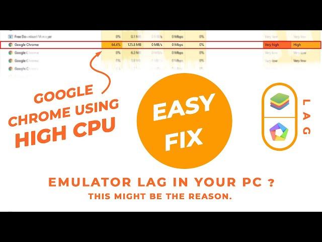 Google Chrome High CPU Usage On Windows [Fix] Bluestacks might lag for this | TUHIN7R YT