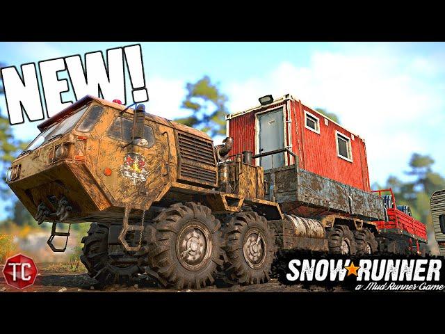 SnowRunner SEASON 9! The NEW OSHKOSH 8X8 is AMAZING!! Rebuilding A Watertower!