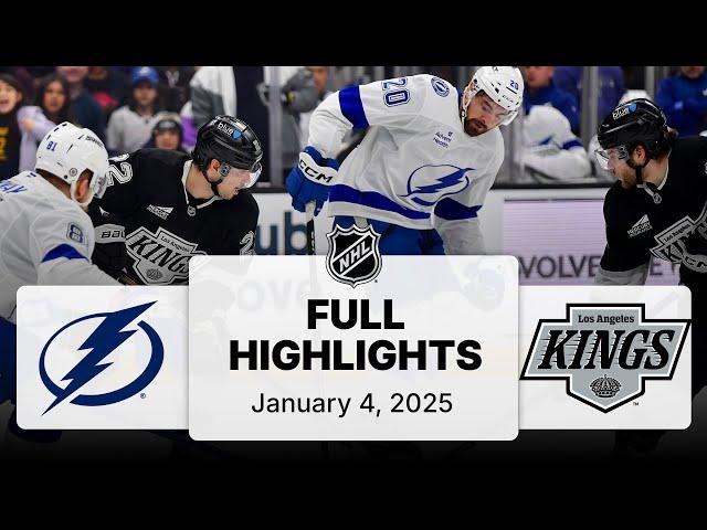 NHL Highlights | Lightning vs. Kings - January 04, 2025