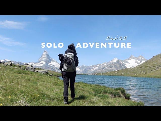 I went to Swiss Mountain Alone ️Solo Hiking in Zermatt Five Lake, what a worthwhile solo trip