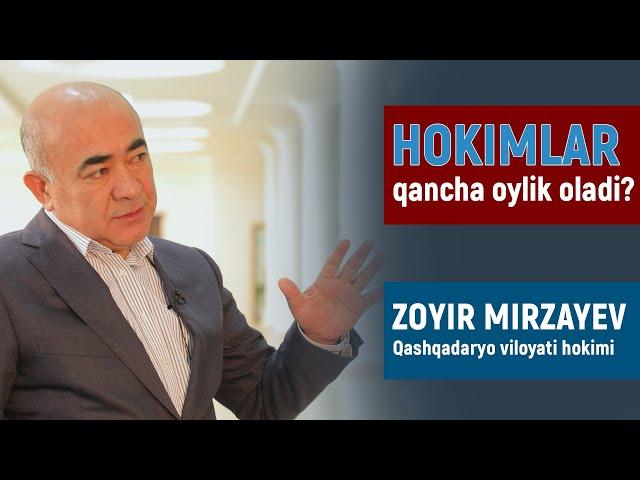 Hokimlar qancha oylik oladi?