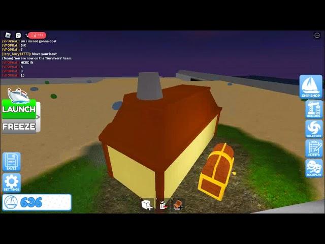 ALL CHESTS IN ROBLOX BUILD A SHIP  TO SURVIVORS ISLAND